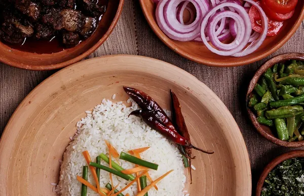 Rice and Curry in Sri lanka 